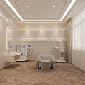 Relaxing SPA Sauna Interior With Massage Bed Equipment Soft Lighting And Modern Decor