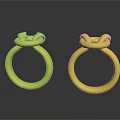 Elegant Gold Rings With Intricate Knot Design And Shiny Surface