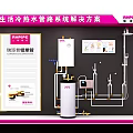Cold Hot Water Pipeline System Solution Background Wall Featuring ANHIPIPE Smart Piping Heater and Pipes