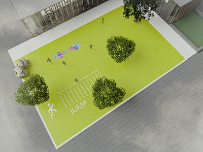 Modern children's play area model