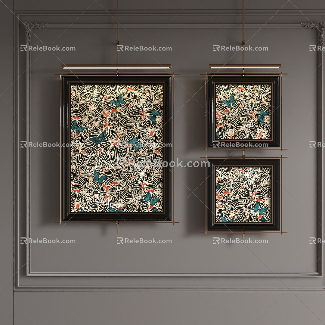 decorative painting 3d model