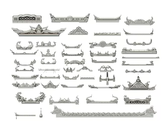 Chinese eaves 3d model