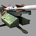 Soviet Sam 2 sam2 sa2 missile launcher 3d model