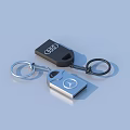 Metal Keychain with Audi and Mercedes Logos for Daily Living Accessories