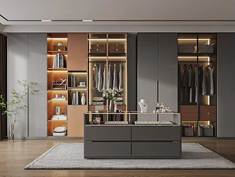 Modern Cloakroom 3d model