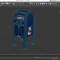 Posting Box Old Mailbox Old Mailbox Iron Mailbox Old Posting Box Low Face Number Low Model Simple Model Game Sub-era Film and Television Level Super Realistic High Precision 3d model