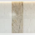 Stone Components Featuring Mixed Marble Texture And Grid Pattern Strips 3d model
