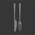 Shiny Stainless Steel Knife And Fork Set For Daily Dining Table Use