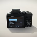 Samsung Black Digital Camera With High Quality Lens And Modern Design 3d model