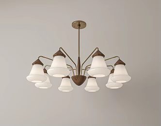 Vintage Guest Restaurant Chandelier 3d model
