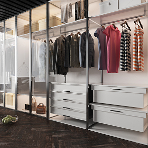 Modern wardrobe 3d model