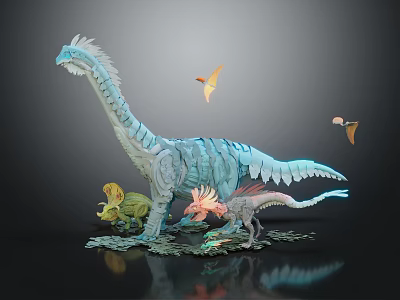 Modern Dinosaur Cartoon Dinosaur Animation Dinosaur 3d model