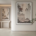 New Chinese Decorative Painting 3d model