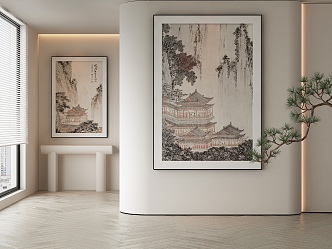 New Chinese Decorative Painting 3d model