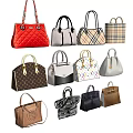 Stylish Women's Leather Handbags With Various Styles Colors Plaid And Monogram Patterns