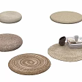 Round Woven Mats With Natural Textures And Neutral Tones For Home Decor