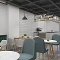 Modern Restaurant Interior Design With Green Plant Wall And Comfortable Sofa Seating