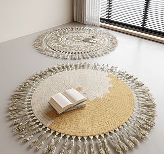 Modern Round Carpet 3d model