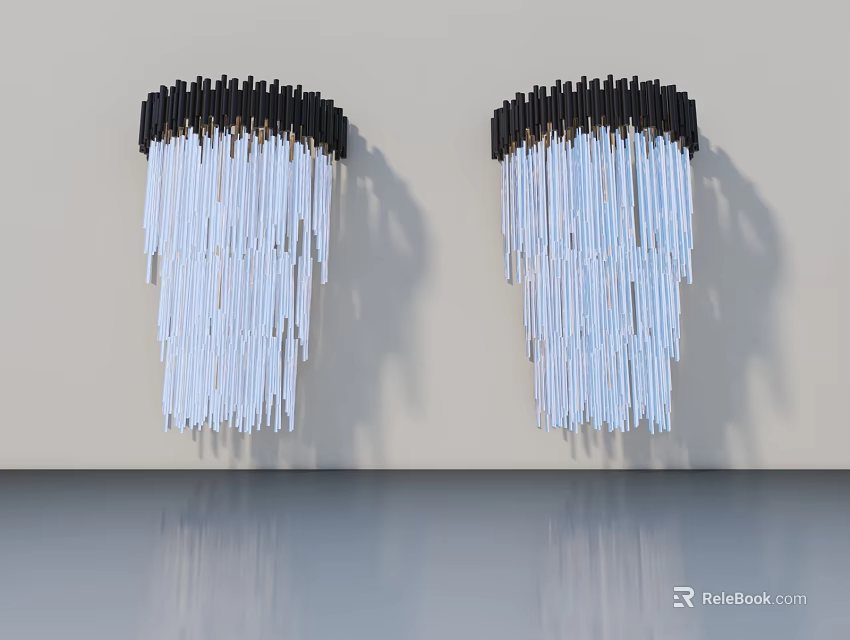 Modern Home Interior With Stylish Swing Doors For Living Space Design 3d model 