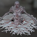 Zombie Terror Mutant Monster Zombie Skull Cranial Body 3d model