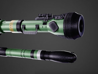 Spike LR2 individual rocket launcher rocket launcher RPG missile rocket anti-tank rocket anti-tank missile 3d model