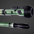 Military Rocket Launcher And Ammunition 3d model