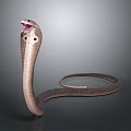 snake cobra venomous snake python reptile cold-blooded animal reptile 3d model