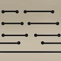 Various Metal Railings In Silver And Black With Straight And L Shapes