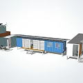 modern container 3d model