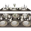 Modern Tableware 3d model