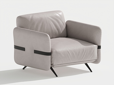 Modern Single Sofa Single Leisure Chair 3d model