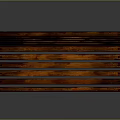 Vintage Wooden Slat Bench With Metal Armrests And Legs Against Gray Background
