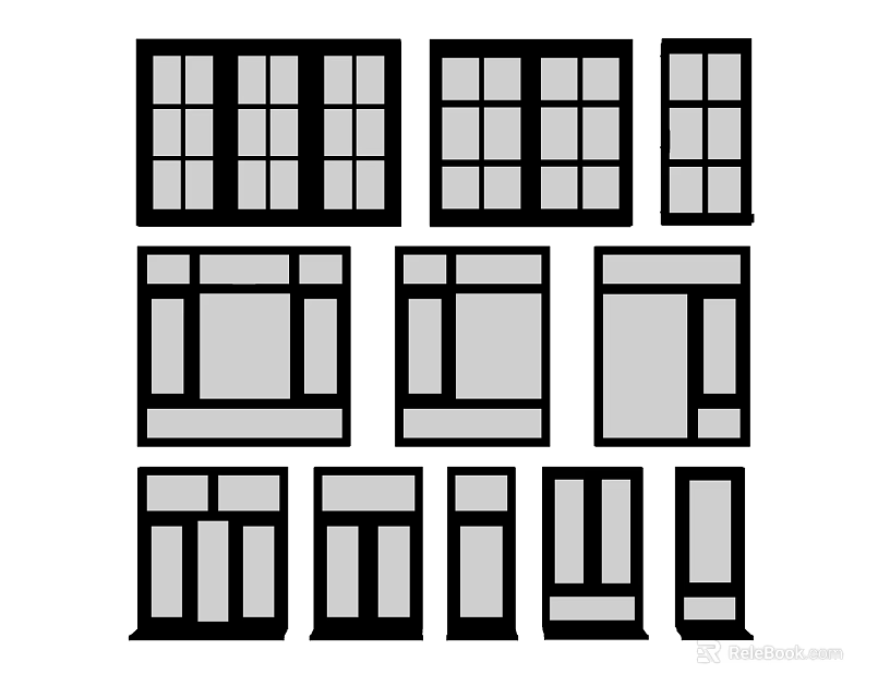 Casement Windows Various Types And Styles For Home Interior Design 3d model