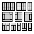Casement Windows Various Types And Styles For Home Interior Design 3d model