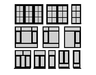 Modern casement window 3d model