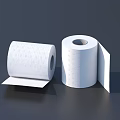 Soft White Toilet Paper Rolls As Household Essentials For Bathroom Use With Unfolded Sheet