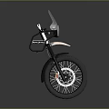 Sleek Modern Motorcycle With Black Tire White Body And Front Windshield Design