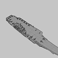 Admiral Kuznetsov aircraft carrier 3d model