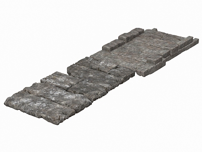 Stone Path Bluestone Stone Block Stone Tablets Ting Step 3d model