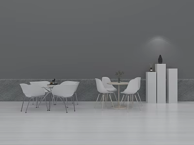 Table and Chair Combination Negotiation Table and Chair Table and Chair Ornaments 3d model