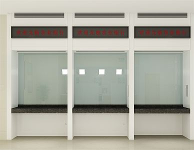 Modern Bank Window 3d model