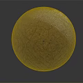 Cracked Brown Sphere With Rough Textured Surface On Dark Background 3d model