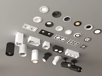 Now downlight spotlight combination 3d model