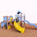 Modern slide children'slide 3d model