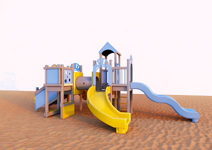 Modern slide children'slide 3d model