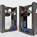 Modern Dual 3D Printers as Office Appliances with Transparent Panels and Control Units