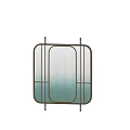 Elegant Modern Room Dividers With Metal Frames And Gradient Glass Panels