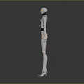 Robot Assistant Small Robot Butler Robot Butler Figure Game Figure 3d model