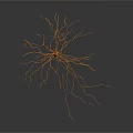 Neuron Structure Visualization Medical Device For Neural Research And Diagnosis 3d model