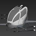 Smart Machine Drone With Rotors Modern Cockpit And Intelligent Design Features